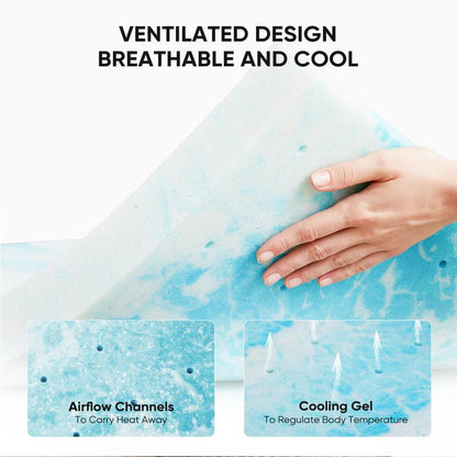 Cooling Gel Memory Foam Topper